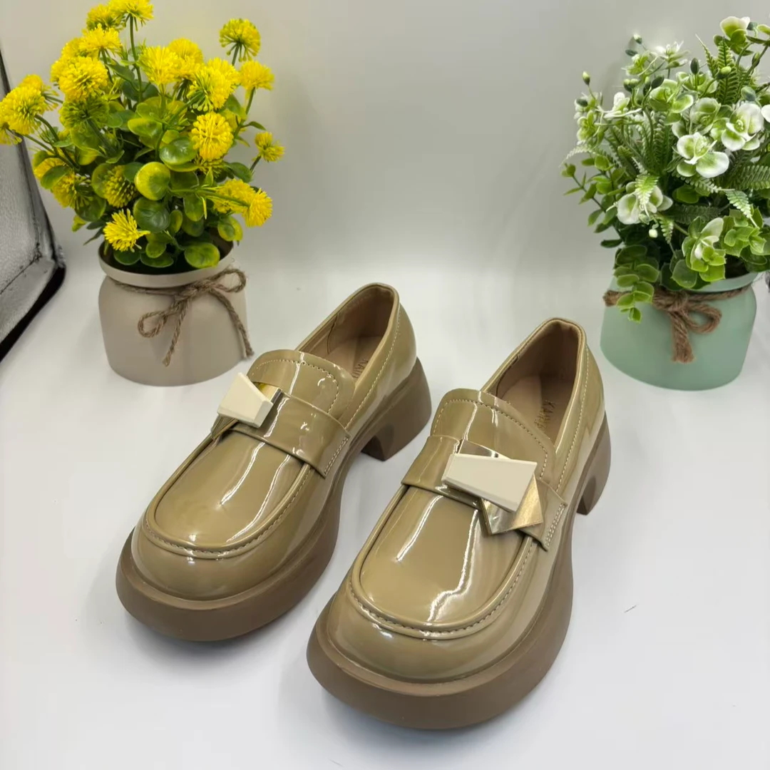 B018-K学院风圆头英伦乐福鞋复古时尚