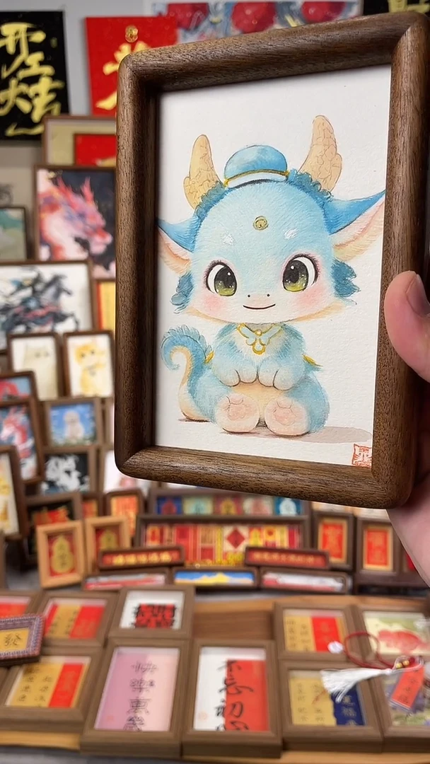 国画纯手绘书法绘画作品