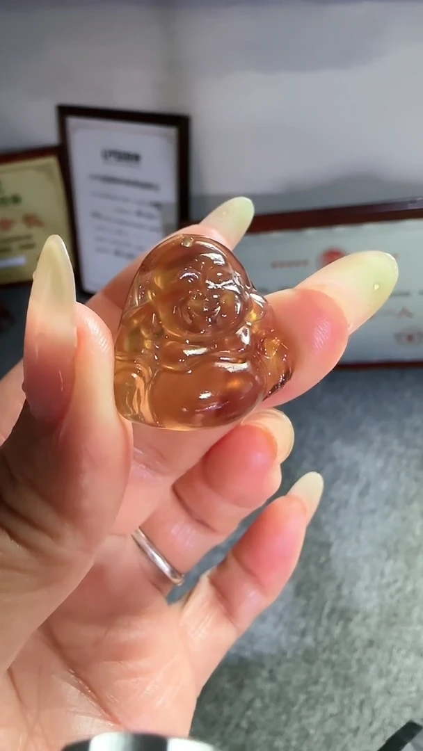 未镶嵌项链琥珀规格弥勒佛#50