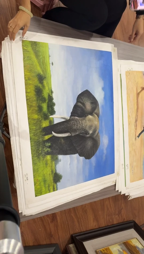 油画【91号】约90*60cm丨朝鲜原创纯手绘孤品油画丨顺丰包邮