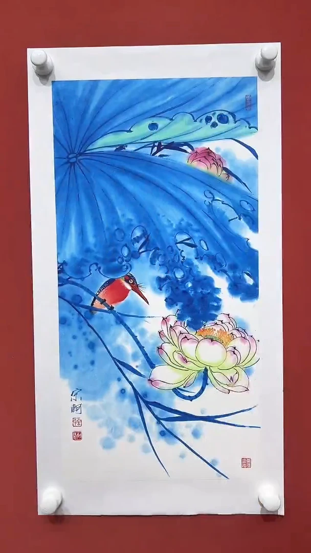 国画宋轲-2平尺-花鸟国画-彩墨
