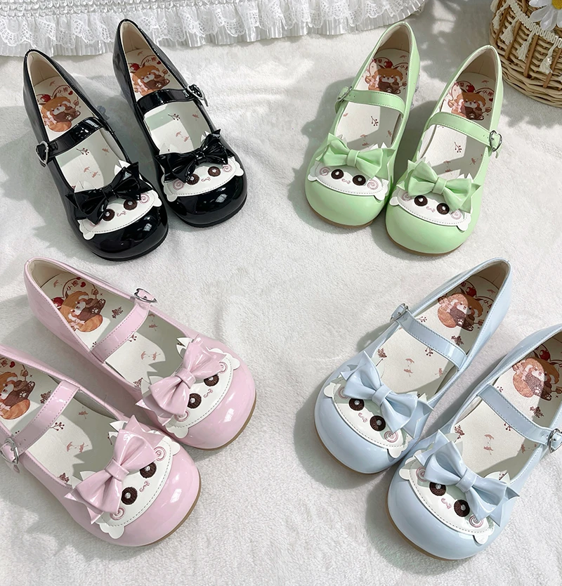 【小蟹宝】原创可爱室内鞋圆头Lolita舒适软底平跟轻便百搭lo鞋