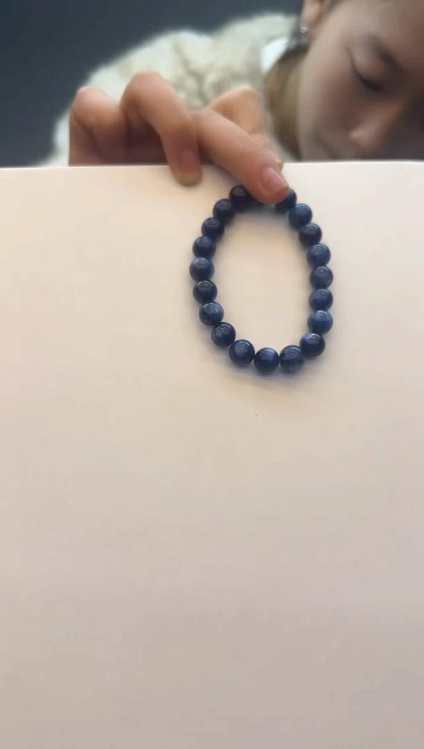 水晶摆件未镶嵌天然蓝晶手链