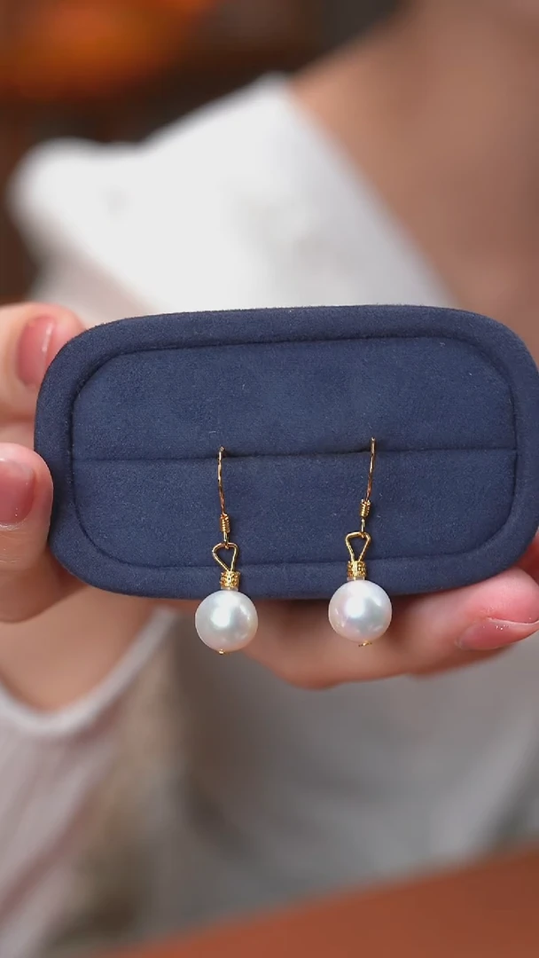 银S925镶嵌耳饰淡水珍珠KT25091305