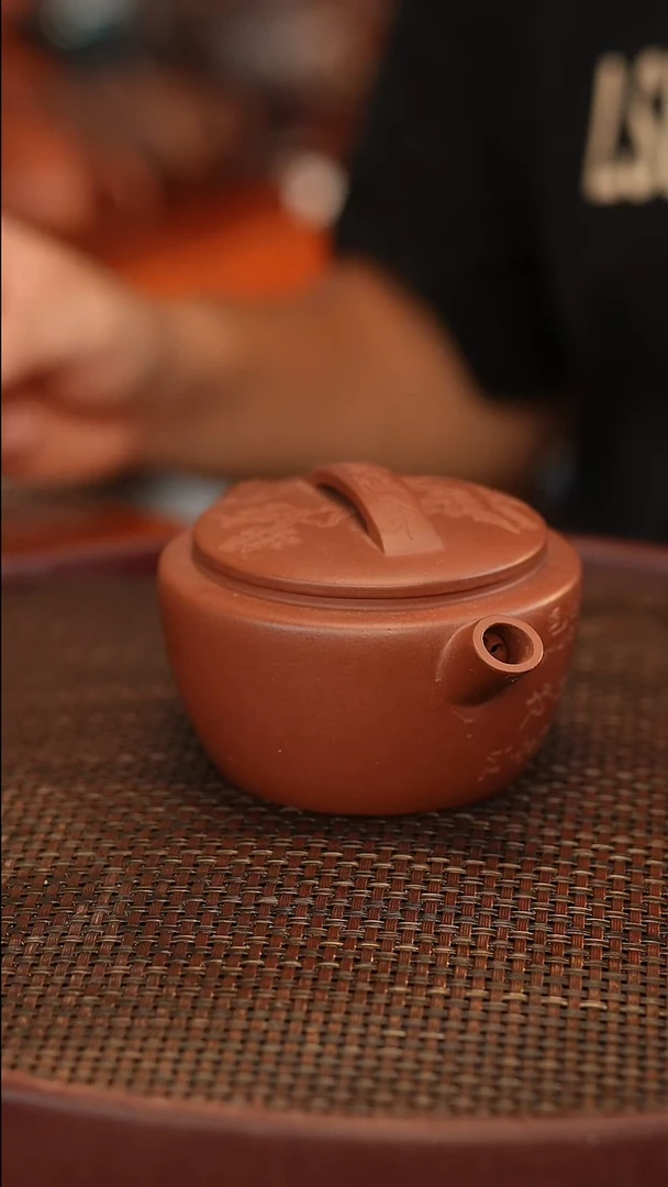 茶壶紫砂汉瓦 雕刻 300cc