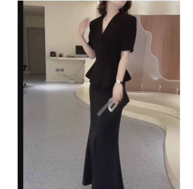 2025夏季新款网红同款洋气减龄气时尚上衣半身裙女漂亮夏1