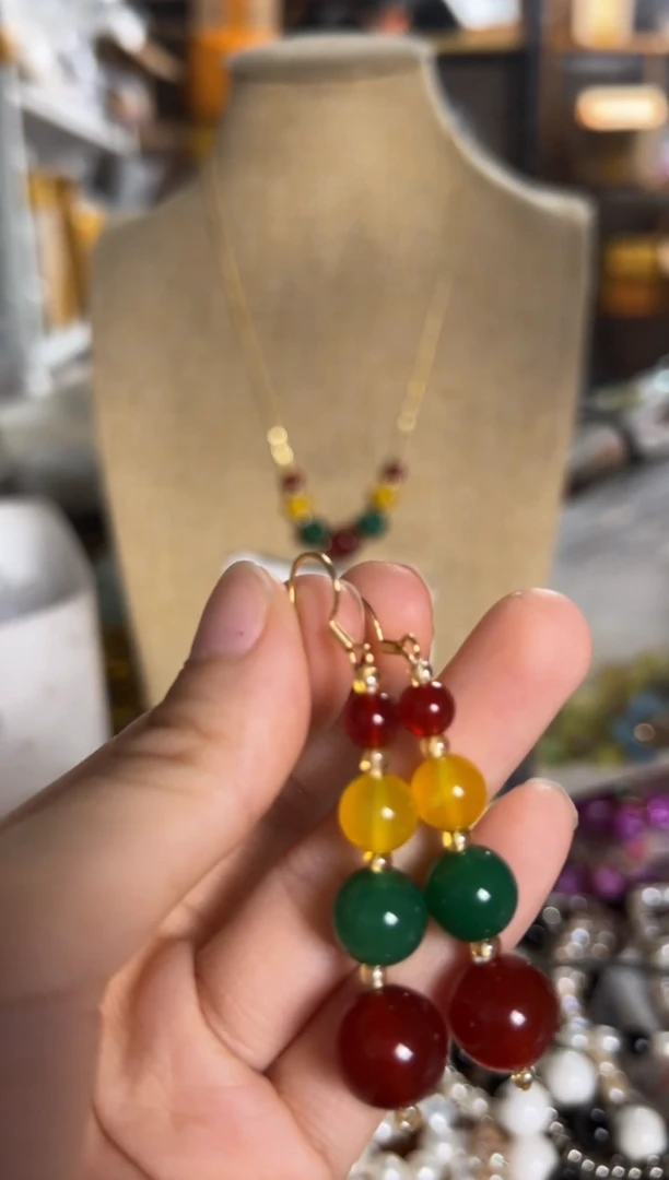 未镶嵌淡水珍珠珠宝奇石EK套装