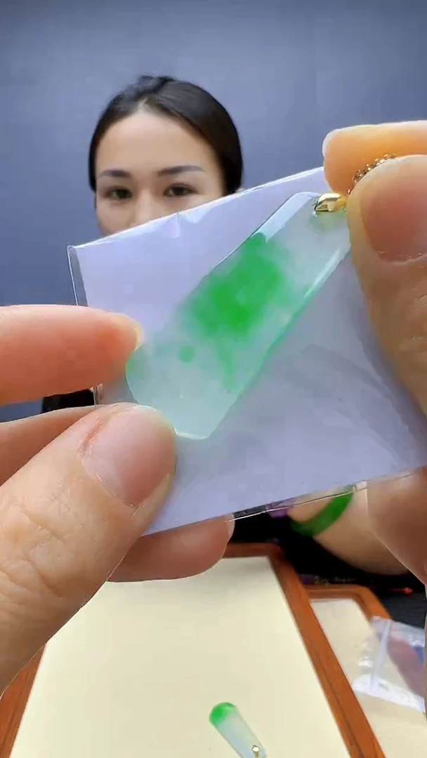 翡翠14K金镶嵌颈饰丹丹diy颈饰