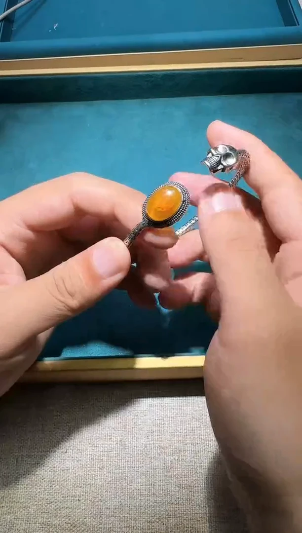 未镶嵌琥珀手镯多样性发一件 439