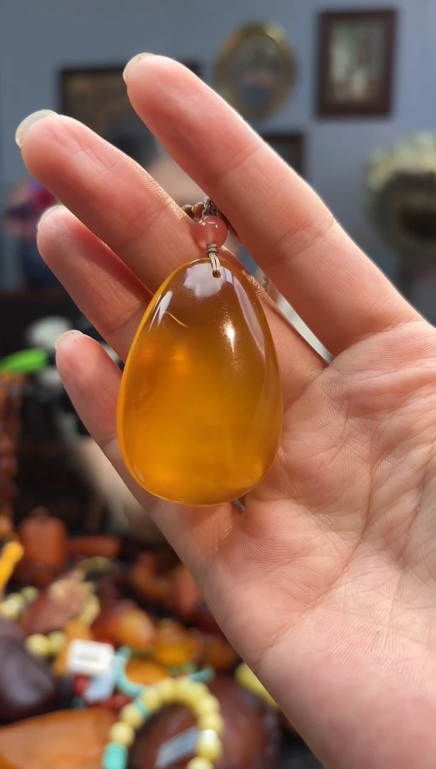 蜜蜡颈饰未镶嵌吊坠