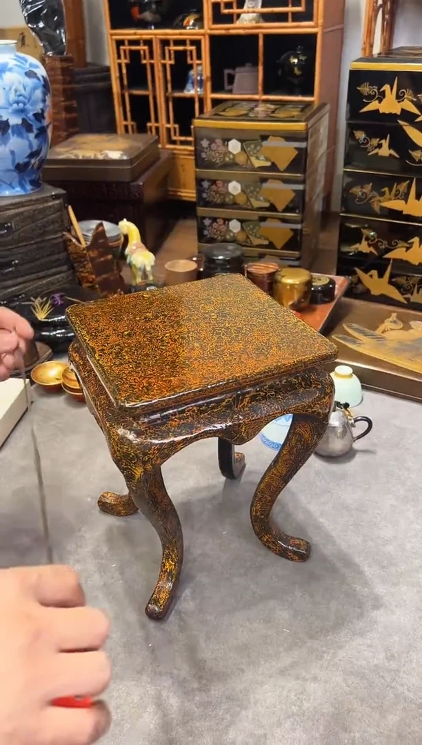 菠萝漆 花几 大漆漆器大漆漆器