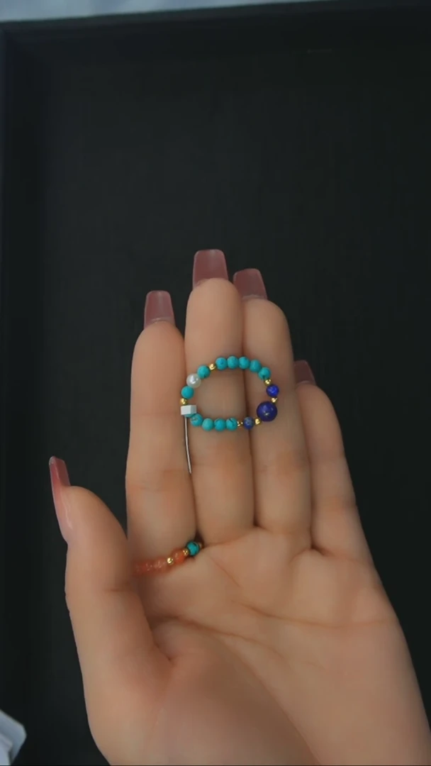 【闪购商品】青金石戒指银S925镶嵌发货一件