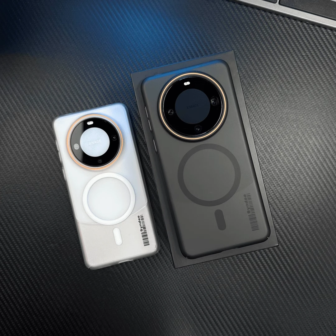 创意条码肤感磨砂轻薄磁吸适用华为mate60Pro简约mate50/70硬mt30