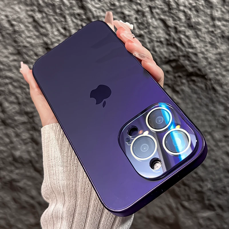 【磨砂防滑】钛金纹苹果15手机壳iphone14镜头全包13promax磨砂防摔