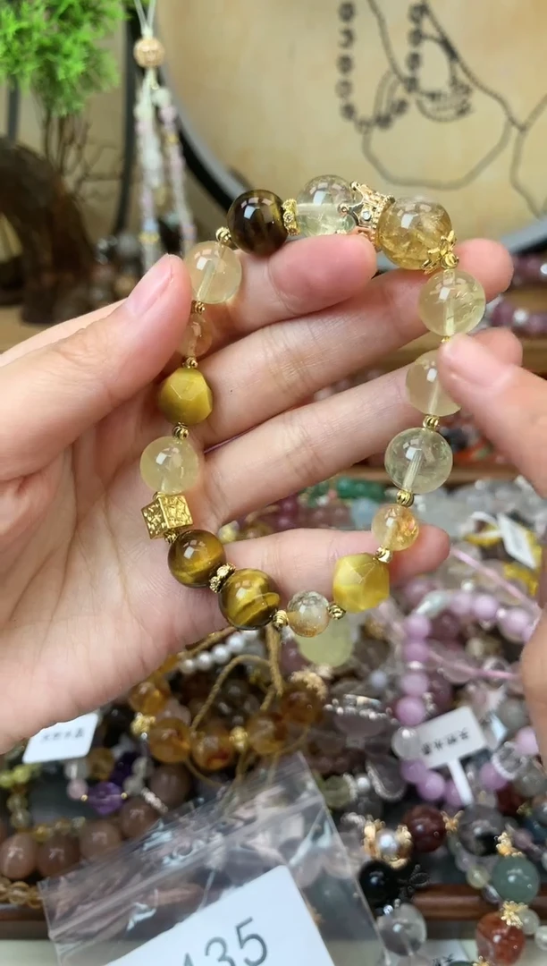 【闪购商品】黄晶手链未镶嵌1438手串
