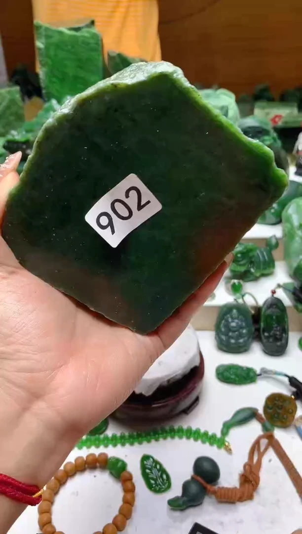 未镶嵌和田玉（碧玉）珠宝半成品1