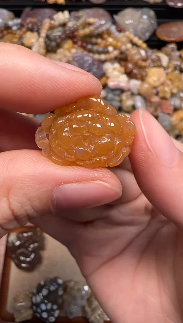 硅化珊瑚（珊瑚玉）未镶嵌颈饰326