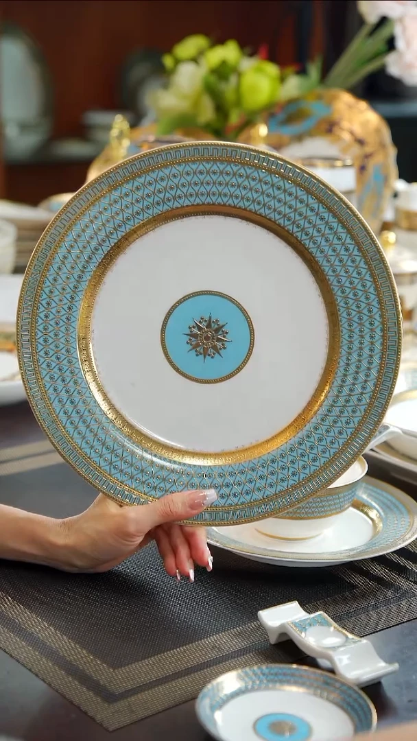 瓷片10.5英寸平盘  1个