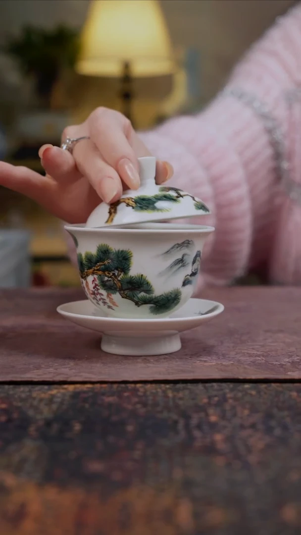 杯景德镇陶瓷杯碗柴烧多人