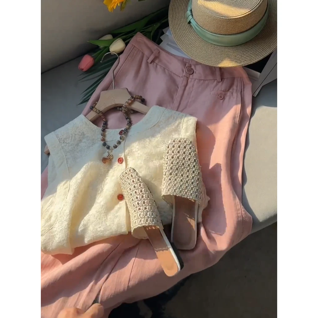 【株洲发货】阔腿裤女夏季薄款2025新款垂感高腰小个子直筒裤