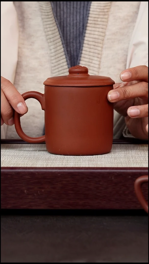 茶杯紫砂金帆红单龙