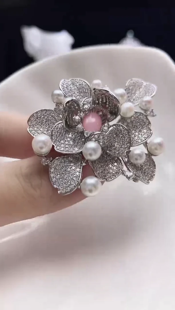 未镶嵌胸针海水珍珠海水akoya珍珠胸针