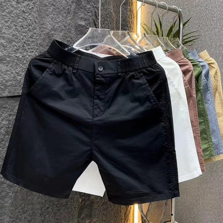 黑色短裤男夏季2025新款爆款直筒速干透气薄款裤子男士休闲五分裤