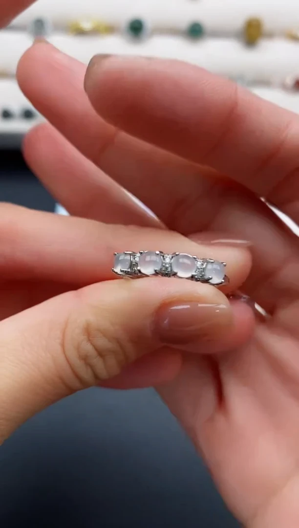 银S925镶嵌戒指翡翠111111111+5