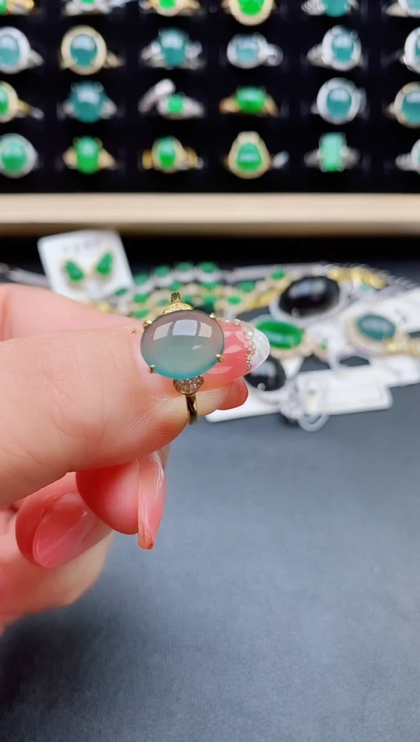 【闪购商品】翡翠戒指银S925镶嵌1212