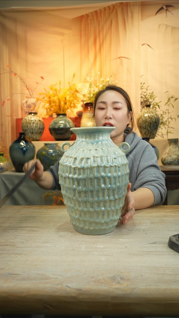 高28口12陶瓷花瓶花器