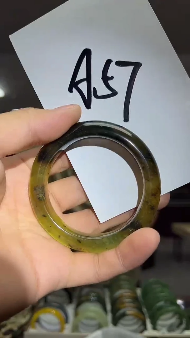 未镶嵌蛇纹石玉手镯58-59