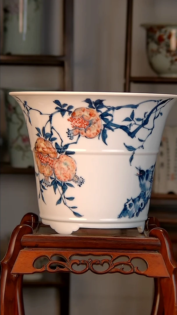 景德镇 陶瓷手工花盆