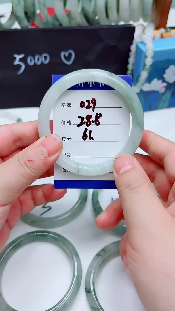 未镶嵌手镯石英质玉天山翠手镯029