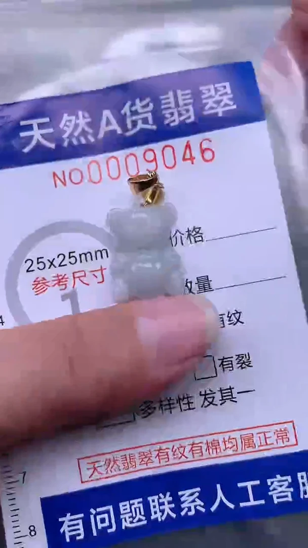 翡翠未镶嵌吊坠(不含链)1