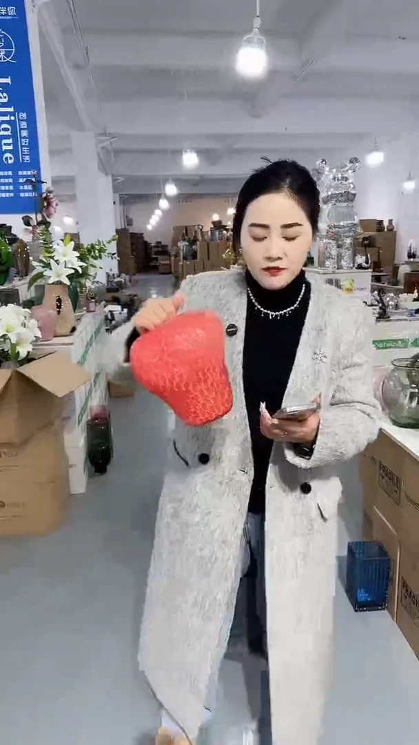 【闪购商品】玻璃安琪外贸-微瑕花瓶--HE3C