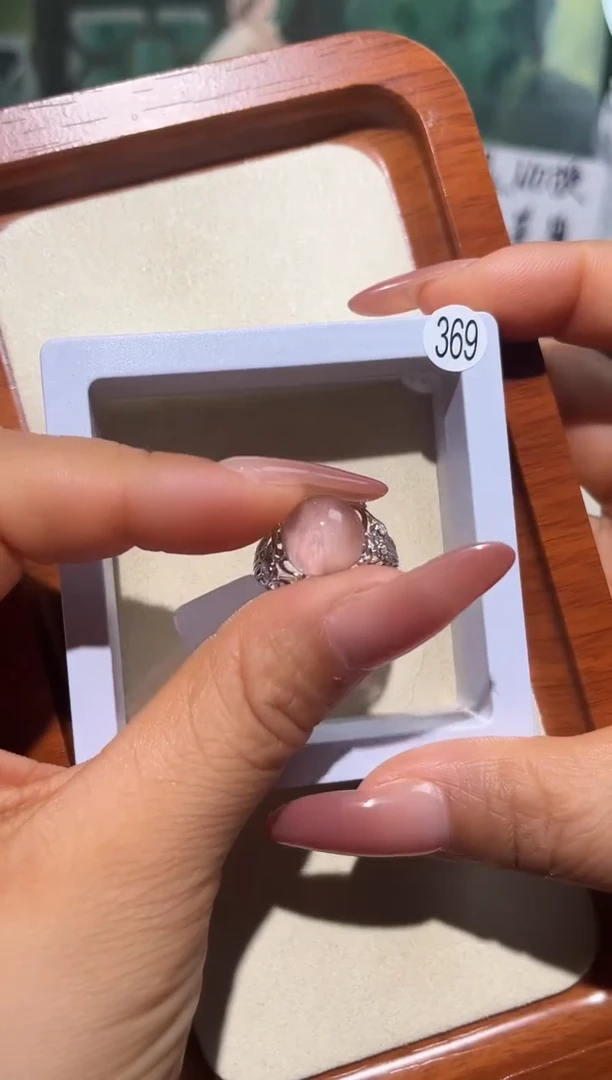 银S925镶嵌戒指水晶天***?定制