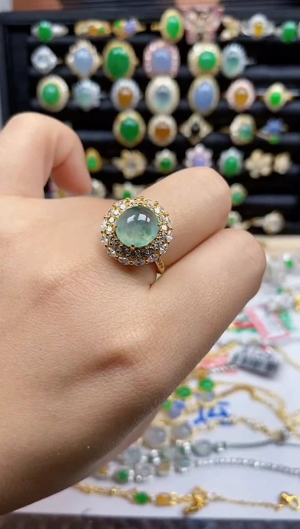 银S925镶嵌戒指翡翠会****_9804