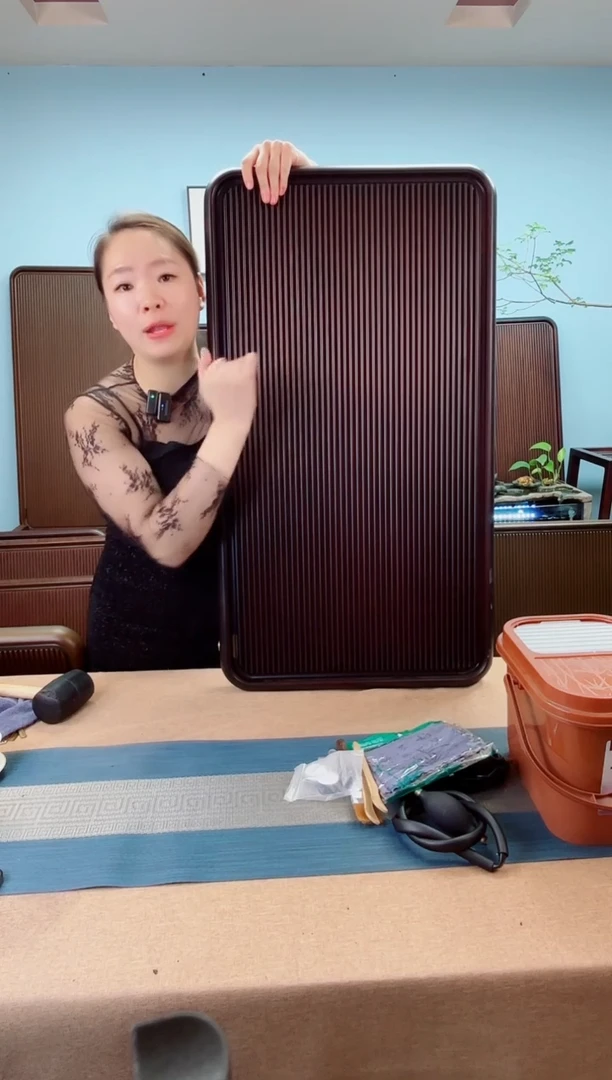 90*50*5千川大板黑胡桃色款式茶盘