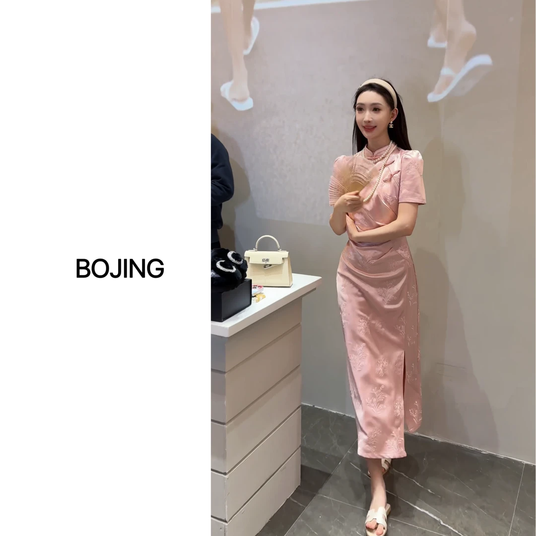 【金粉世家】新中式刺绣气质轻奢夏季复古国风旗袍