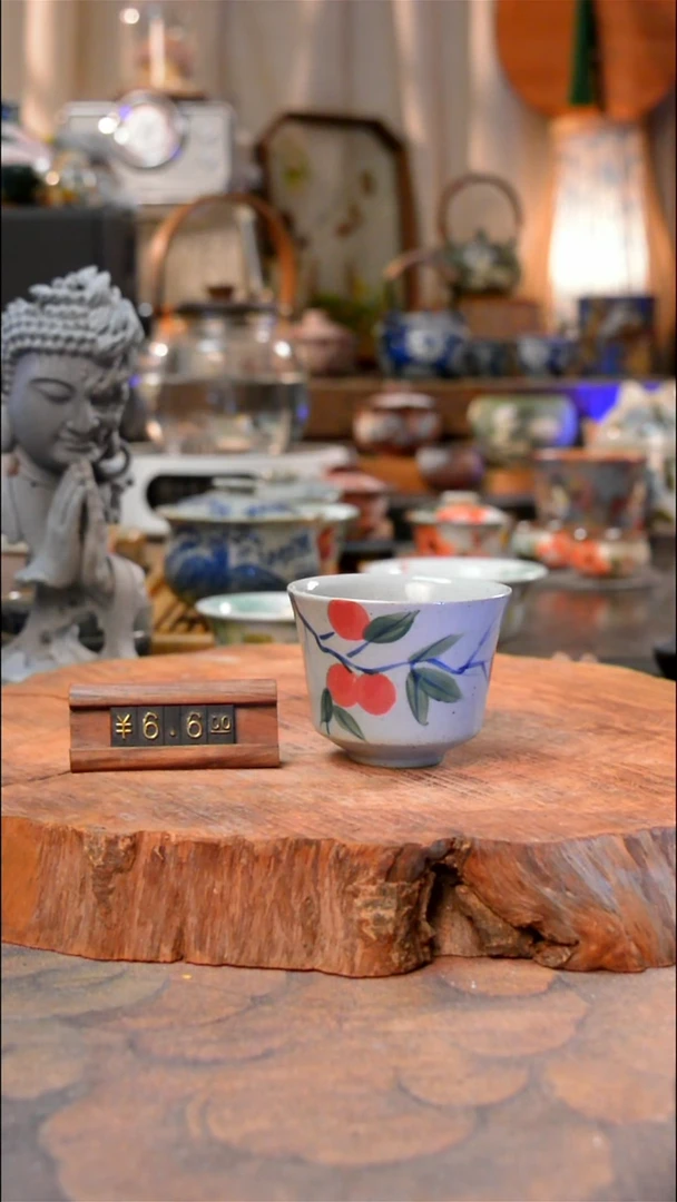 摆件红手工手绘手工手绘