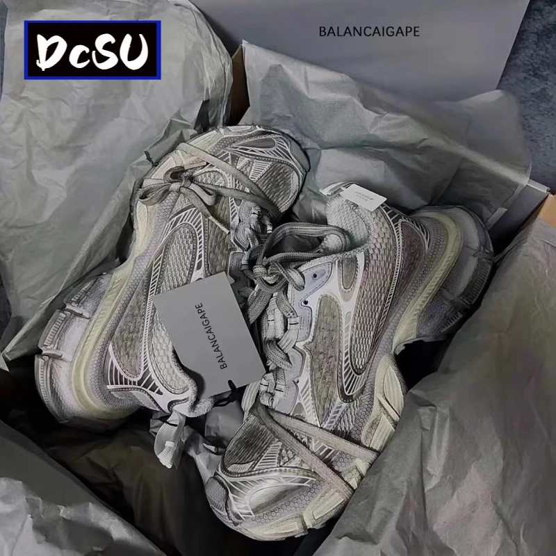 【香港DcSU&Shoes官方正品】巴家3XL老爹鞋做旧脏脏鞋时尚百搭潮鞋