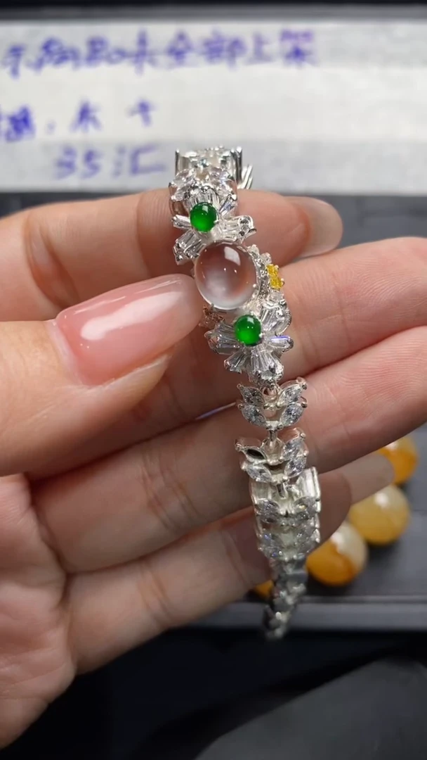 未镶嵌定制翡翠纯天然A货翡翠蛋面珠子