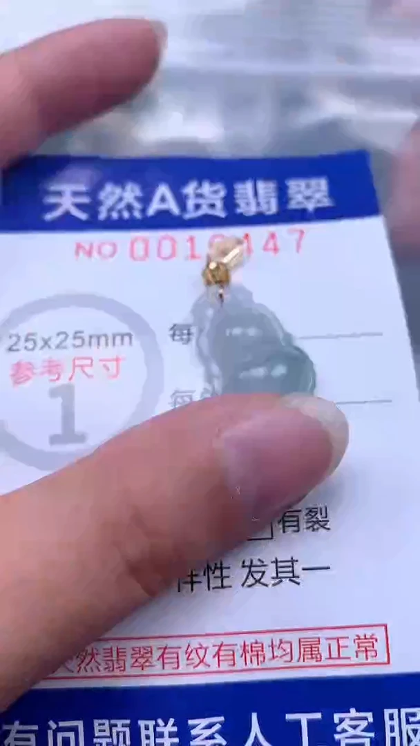 翡翠未镶嵌吊坠(不含链)1