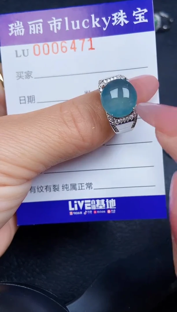 翡翠银S925镶嵌颈饰6471