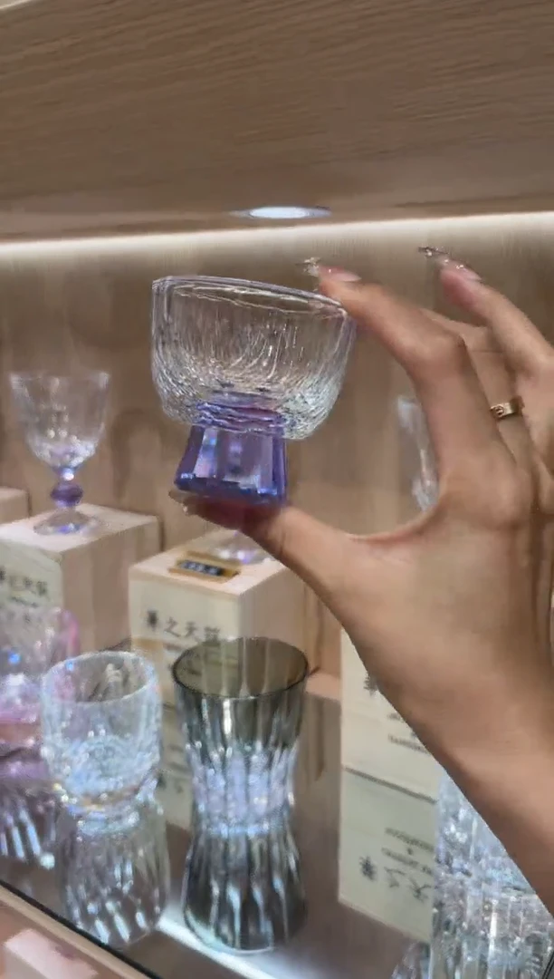 紫色闪烁茶杯 买一送一