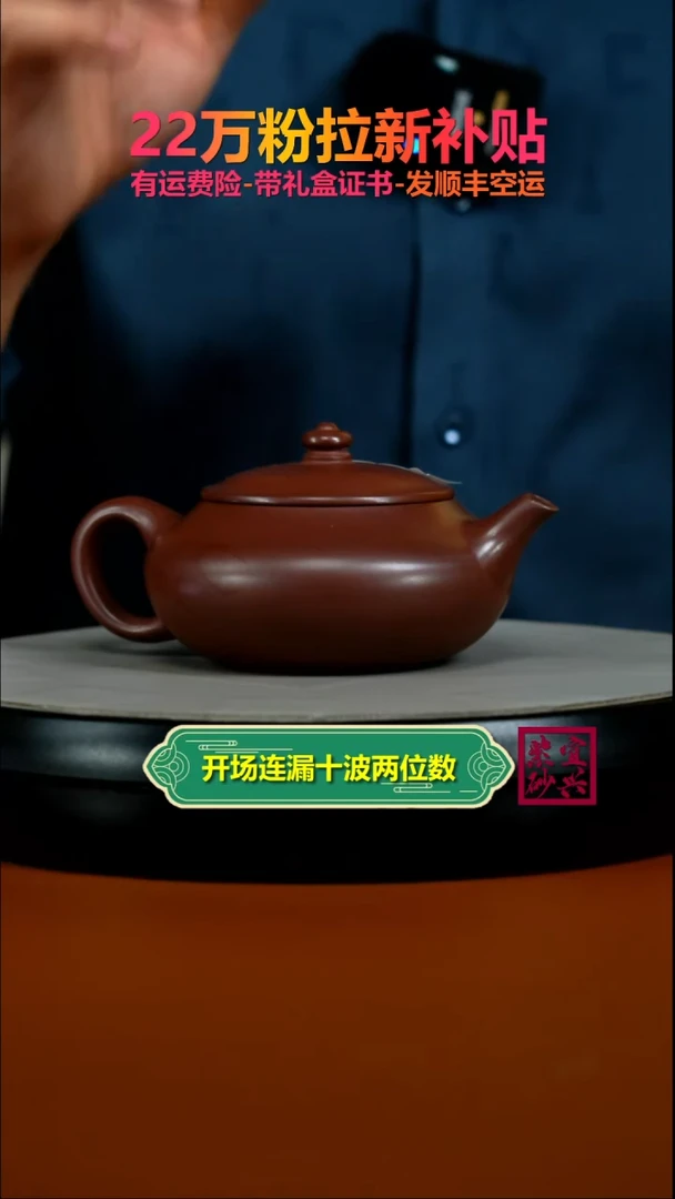 茶壶紫砂李传荣S级龙血砂财源240CC