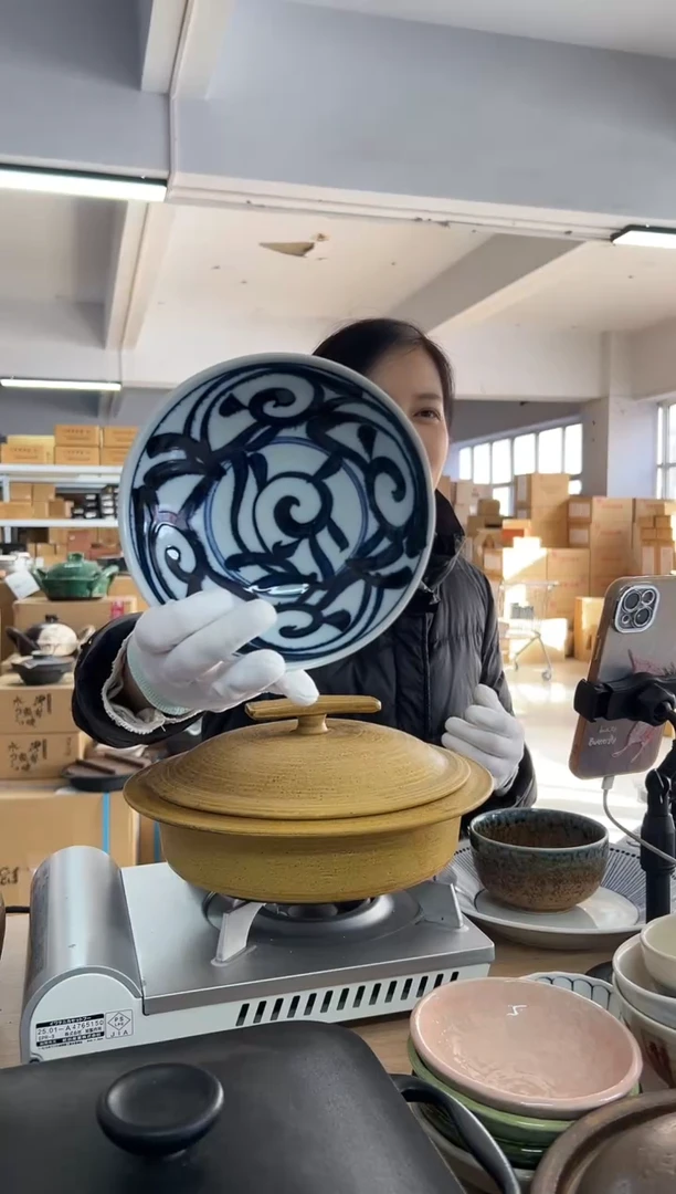 陶瓷精美复古盘4个装