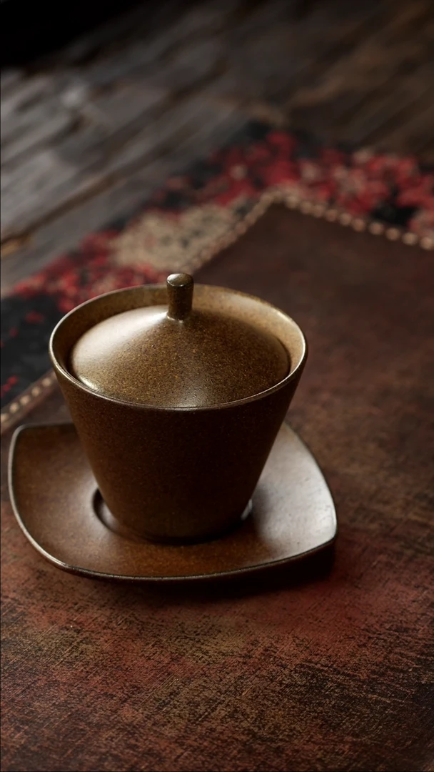 茶杯紫砂福利紫砂柴烧官帽盖碗