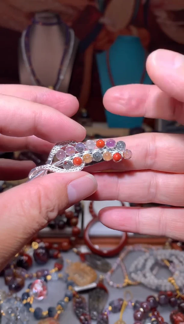 未镶嵌珠宝半成品水晶极光叶子发卡