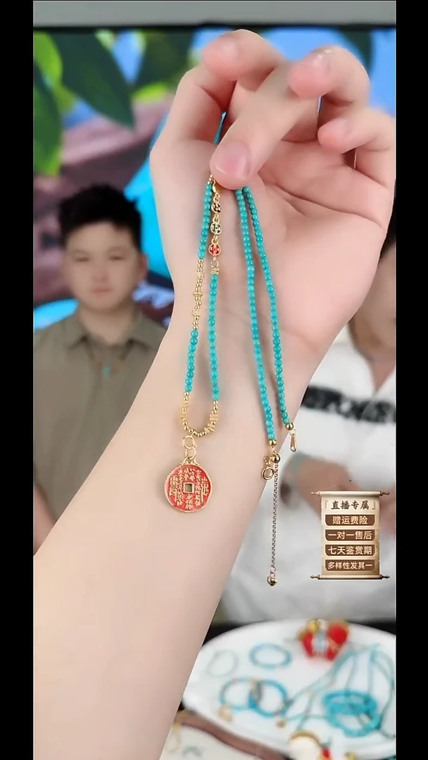 未镶嵌绿松石项链绿松石11